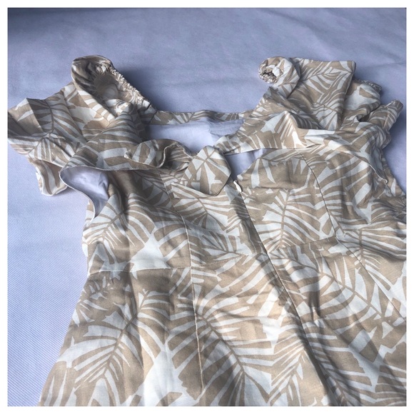 Loft Palm Beach Tie Back Flare Dress 2 4 6 - Picture 8 of 13